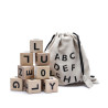 Black Wooden Alphabet Blocks