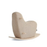 FURRY ROCKING HORSE - warm grey