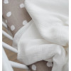 White muslin baby duvet cover